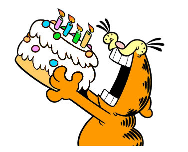 Having a birthday today : quocanhb15 (22), vietquoc (19), yuutakashi (23) Garfield birthday cake